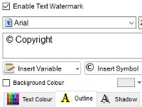 Customizable watermarks